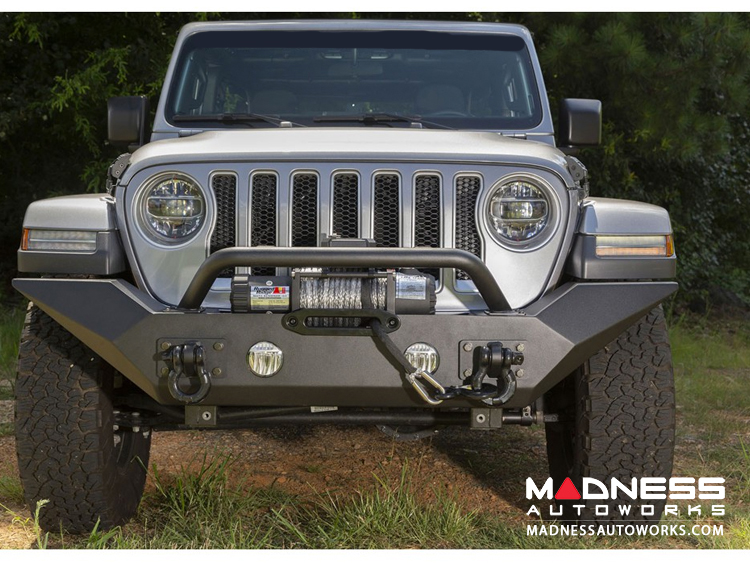 Jeep Wrangler JL Spartan Bumper High Clearance Ends w/Overrider - Front